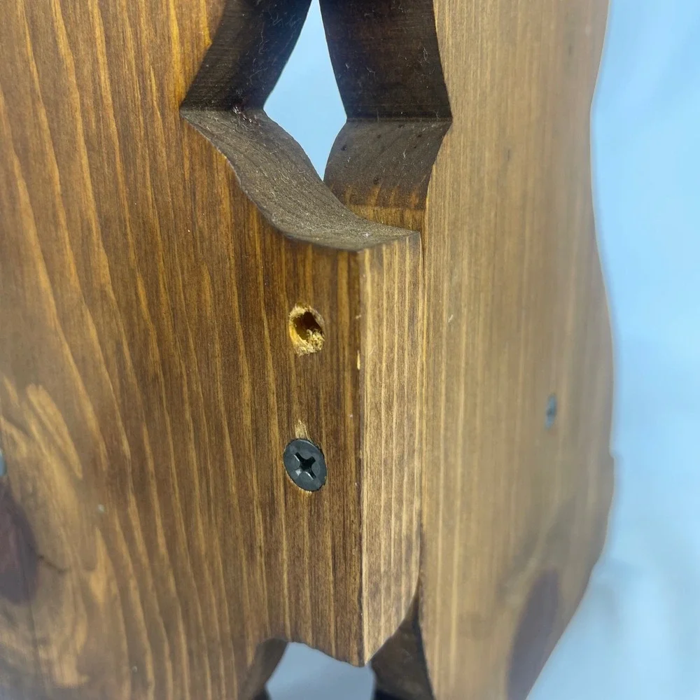 Handmade vintage wooden